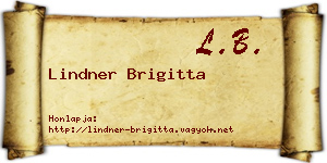 Lindner Brigitta névjegykártya